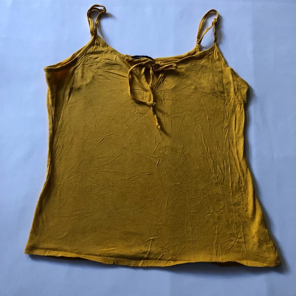 Women Ambianee Size 1X Yellow Sleeveless Top - 0591